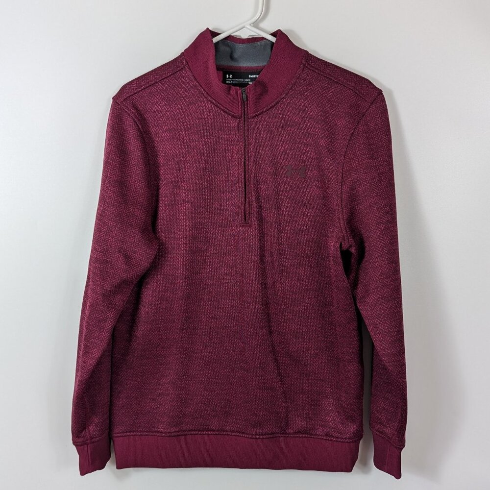 Under Armour Cold Gear 1/4 Zip Mock Neck Loose Fit Sweatshirt